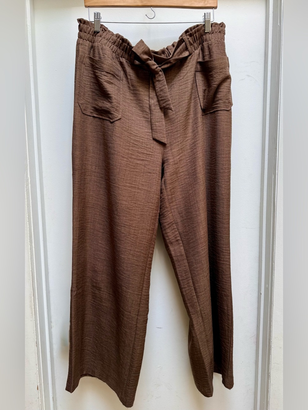 Wren Tie-Waist Wide-Leg Pants